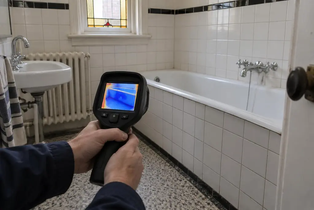 Lekdetectie Oldebroek – onderzoek in een badkamer van een oudere woning