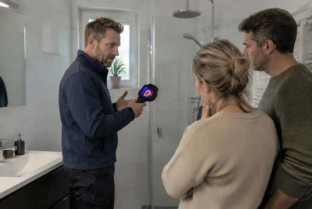 Lekdetectie Oldebroek – specialist legt bevindingen uit aan bewoner